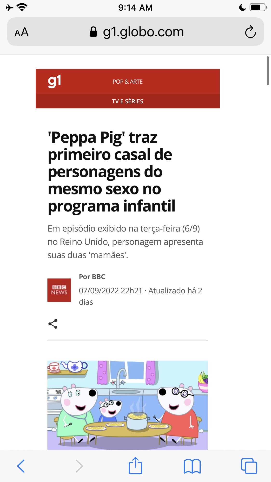 Desenho “Peppa Pig“ ganha primeiro casal do mesmo sexo